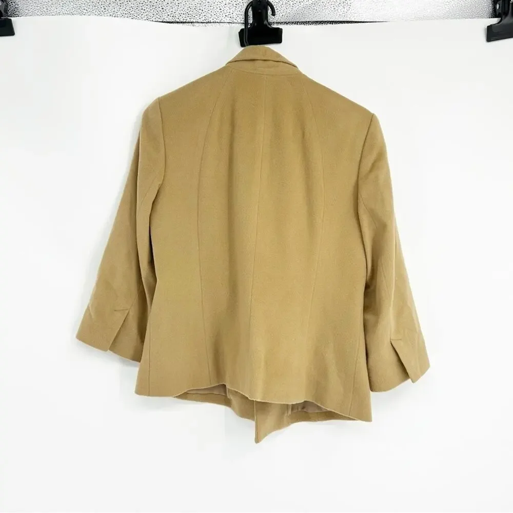 NWT‎ *Flawed* Talbots 100% Wool Camel Colored Blazer Size 10P